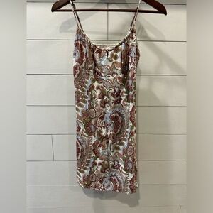 Wilfred Artizia Paisley Spaghetti Strap Dress- size 8